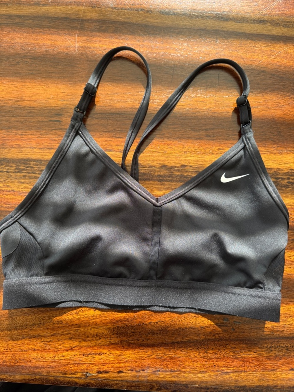 Nike Women's Black Strappy Light-Support Sports Bra
